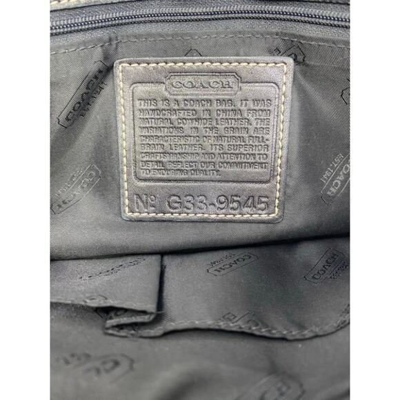 Coach Black Medium Leather Handbag - Picture 6 of 10